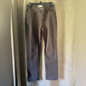 Size 6 Zara Pants - brown jean material